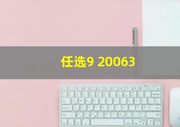 任选9 20063